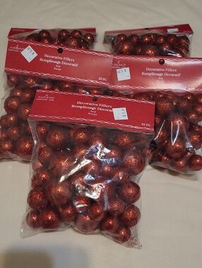 5 Packs Red Decorative Filler